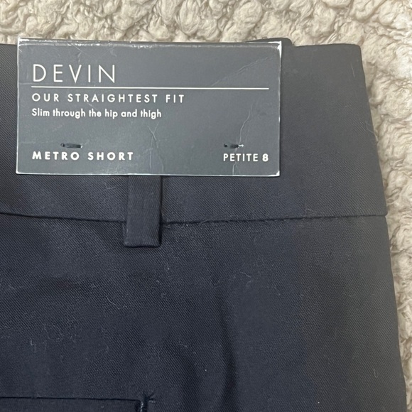 Ann Taylor Black Tailored Devin Shorts Metro short stretch pockets petite size 8 - Picture 6 of 8